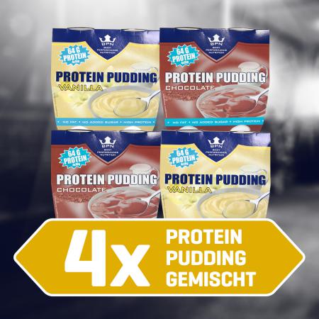 Protein Pudding - 4'er Pack 2x Schoko, 2x Vanille
