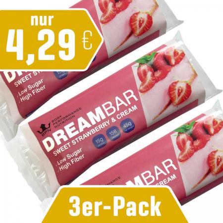 3er-Pack Dreambar Sweet Strawberry & Cream