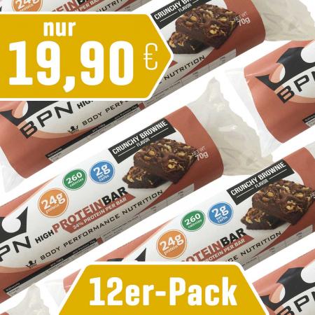 12er-Pack Protein-Riegel "Crunchy" Brownie
